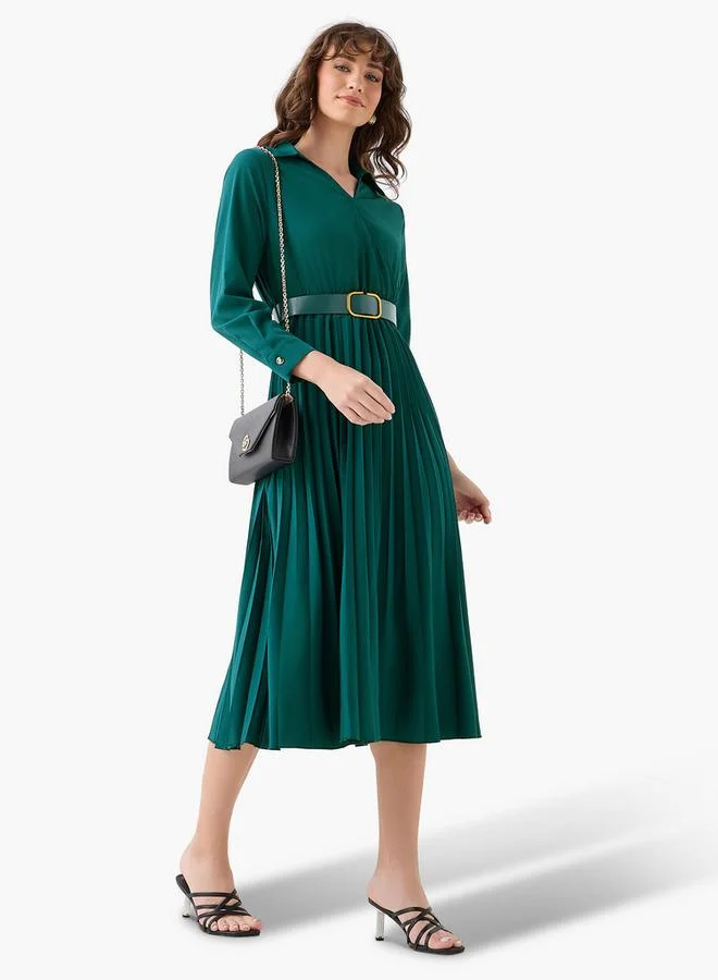 سبلاش فيڤ Midi Shirt Dress with Belt